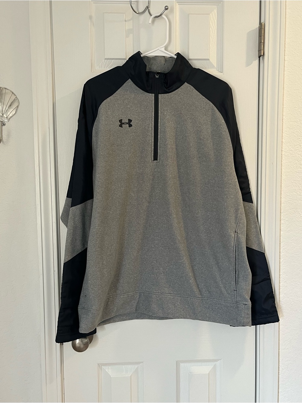 Under Armour Gray and Black 1/4 Zip Performance Jacket